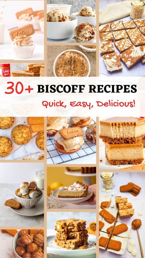 Bischoff Recipes, Biscoff Butter Recipes, Biscoff Baking, Biscoff Sauce, Biscoff Desserts, Biscoff Dessert, Ice Cream Bar Recipe, Speculoos Cookie Butter, Ramadan Desserts