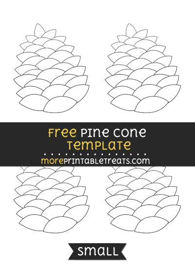 Free Pine Cone Template - Small Felt Pinecone Template, Pinecone Template, Preschool November, December Preschool, Monkey Room, Cone Template, Small Pine Cones, Fir Cones, Pine Cone Art