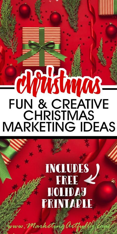 Doing a Christmas marketing campaign? Here are my best tips and ideas for how to promote your business or products during the holiday season! make sure to snag the free seasonal holiday printable included in this post! Christmas Marketing Campaign, Marketing Campaign Ideas, Holiday Marketing Campaigns, Christmas Content, Holiday Retail, Craft Displays, Christmas Marketing, Holiday Marketing, Engagement Posts