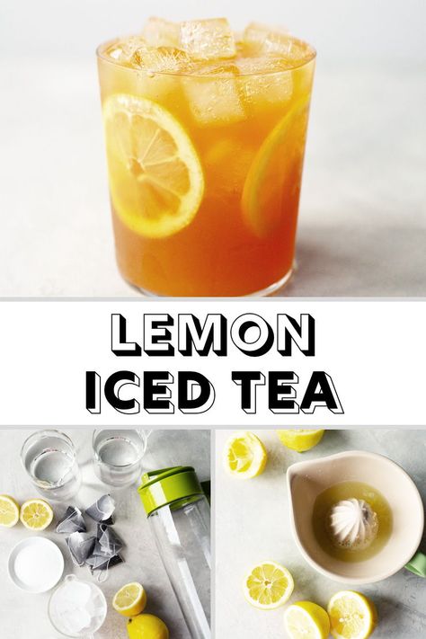 Sweet, brisk lemon iced tea that’s super refreshing. With just 5 ingredients, get the steps to make this quick and easy lemon iced tea recipe in less than 10 minutes! #icedtea #icetea #lemontea #summerdrinks #beverages #tea #sweettea #tearecipes Brisk Iced Tea, Lemon Iced Tea Recipe, Flavored Tea Recipes, Summer Tea Recipes, Flavored Iced Tea Recipes, Lemon Iced Tea, Iced Tea Recipes Homemade, Hot Tea Recipes, Raspberry Iced Tea