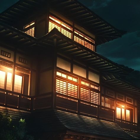 Demon Slayer: Kimetsu no Yaiba Swordsmith Village Arc Demon Slayer Building, Kny Swordsmith Village, Shifting To Demon Slayer, Demon Slayer Visuals, Demon Slayer Shifting Visuals, Demon Slayer Shifting, Demon Slayer House, Demon Slayer Scenery, Interest Aesthetic