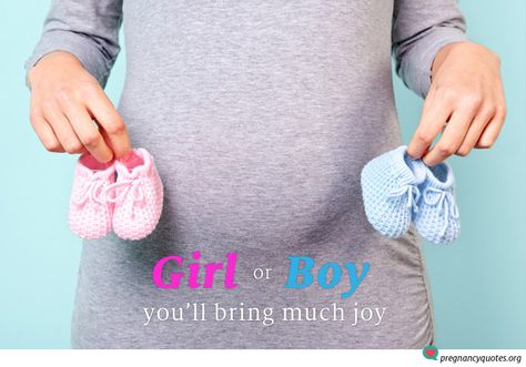 "Girl Or Boy, You'll Bring Much Joy." Pregnancy announcement for baby girl or baby boy!  #newbaby #mommytobe #daddytobe #quotes #sayings Chinese Gender Prediction, Newborn Essentials Checklist, Baby Shower Etiquette, Gender Selection, Gender Prediction, Pregnancy Milestones, Baby Checklist, Expecting Twins, Unborn Baby