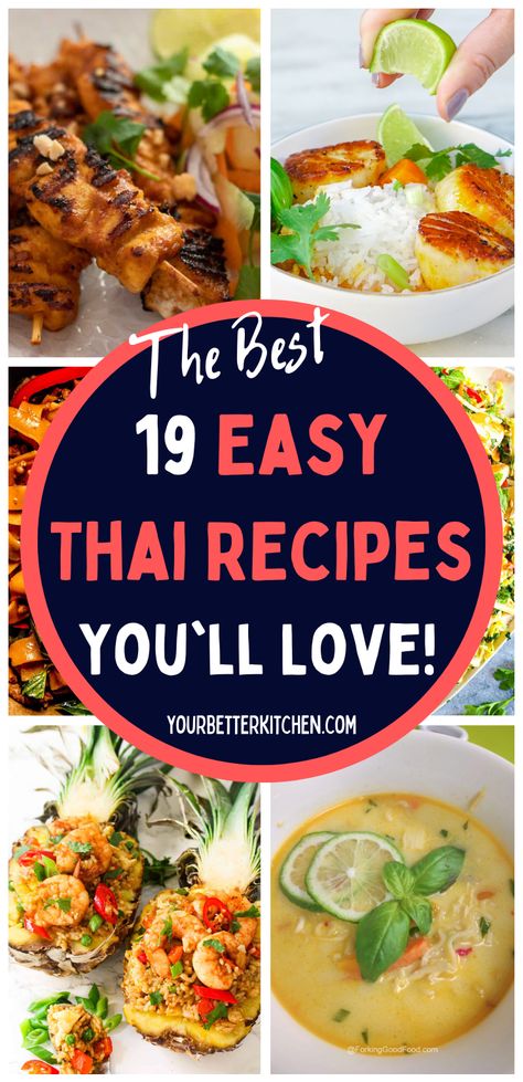 Curry Scallops, Tai Food Recipes, Thai Side Dishes, Tai Food, Thai Food Dishes, Thai Appetizer, Thai Spring Rolls, Easy Thai Recipes, Healthy Thai Recipes