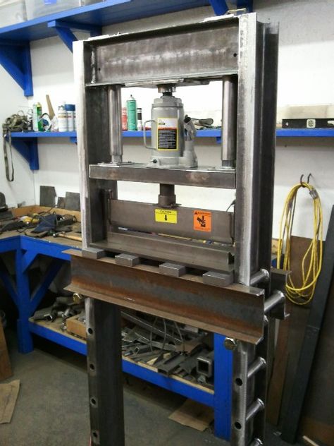 Hydronic Press, Pliage Tole, Welding Table Diy, Shop Press, Welding Shop, Welding Cart, Metal Bending Tools, Fabrication Tools, Metal Workshop