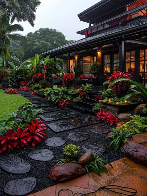 Dreamscape Architecture House, Architecture House Exterior, Raj Mahal, Dreamscape Architecture, Japanese Garden Landscape, Mountain Cabins, Tropical Backyard, Dream Life House, Dream Place