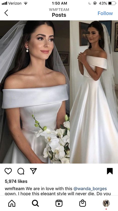 Ralph Lauren Wedding Dress, Long White Wedding Dress, Ivory Bride, Satin Wedding Dresses, White Bridal Gown, Western Wedding Dresses, Wedding Dresses Satin, Dresses Elegant, Black Wedding Dresses