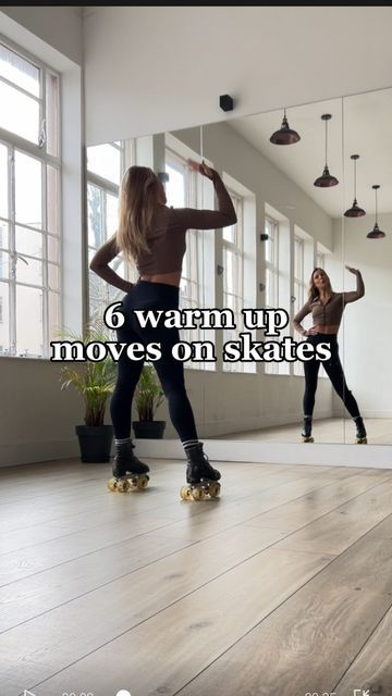 Danielle Lockwood | Pro Roller Skater, Creator & Coach 🛼 on Instagram: "You’ve probably been told a million times that you should warm up before skating but you also probably don’t know where to start 🤷🏼‍♀️ So here’s some of my favourite simple warm up moves on skates that you can start your practise session with 💪🏼😅 By doing these exercises first, your mind and body will be much more prepared for an efficient and successful practise and it’s also a chance for you to work on your mobility, Roller Skates Workout, Roller Skates Fashion, Skate Spot, Skating Tips, Roller Workout, Roller Skating Outfits, Girls Roller Skates, Learning Board, Quad Roller Skates