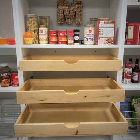 Pantry Storage Organization, Pantry Redo, Cupboard Organization, Pantry Renovation, Pantry Closet Design, Deep Pantry, Kitchen Cupboard Organization, Pantry Layout, Kitchen 2023