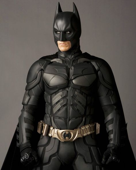 Batman: See the Evolution of the Batsuit | Time Christian Bale Batman, Batman Portrait, Bale Batman, The Dark Knight Batman, Batman Bruce Wayne, Batman Christian Bale, Batman & Robin, Batman Suit, Batman Outfits