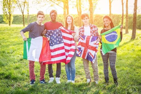 Different Ethnicities, Ethnic Diversity, Group Of Friends, Different Countries, American Flag, Lily Pulitzer Dress, Two By Two, Flag