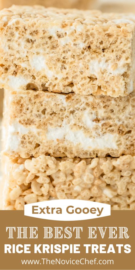 The Best Rice Krispie Treats, Best Rice Krispie Treats, Dessert Bars Recipes Easy, Buttery Rice, Rice Krispie Treats Recipe, Homemade Rice Krispies Treats, Easy Dessert Bars, Marshmallow Desserts, The Best Rice