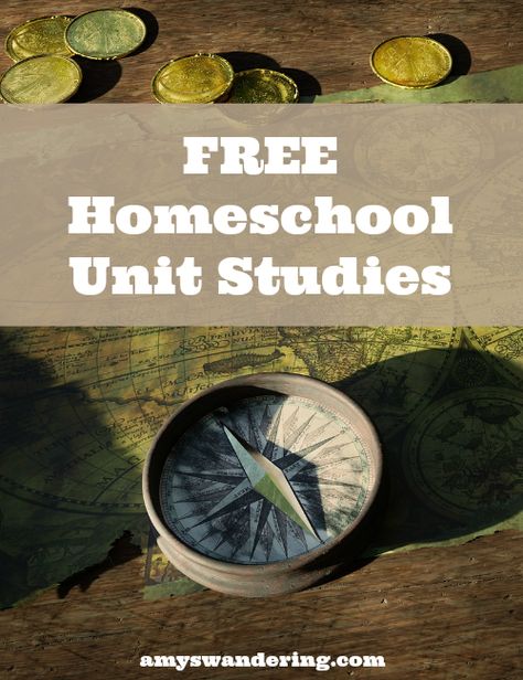 Homeschool for Free: Unit Studies - Amy's Wandering Homeschool Unit Studies, Unit Studies Homeschool, Fun School, Unit Studies, Thematic Units, Free Homeschool, Homeschool Ideas, Unit Study, Scripture Study