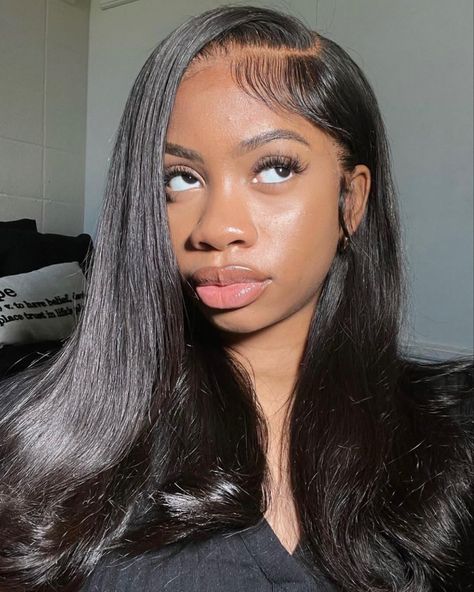 Slik Press Hairstyles, Dream Hairstyles, Rock The Boat, Sew In Hair Extensions, Face Piercings, Brazilian Hair Bundles, Cute Box Braids Hairstyles, 100 Human Hair Wigs, Flat Iron Hair Styles