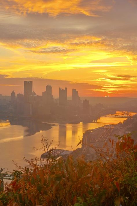 Pennsylvania Photography with Uncovering PA | Sunrise as seen from the West End overlook Pittsburgh 11-6-23 | Facebook Pennsylvania Photography, Urban Aesthetic, West End, Pittsburgh, Pennsylvania, Collage, Photography, Pins