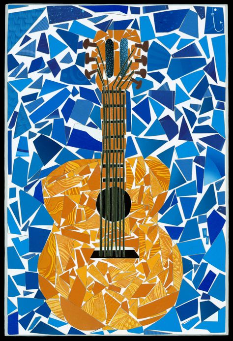 "7 string guitar" created on October 29, 2017 Guitar Mosaic, 7 String Guitar, Music Project, Beatles Music, Collage Ideas, Modern Pop Art, Mosaic Ideas, October 29, Christmas Presents