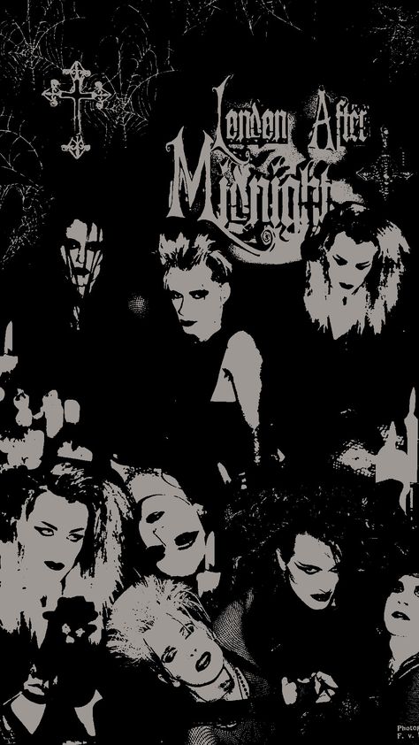 London After Midnight Poster, Sean Brennan, Midnight Band, London After Midnight, Gothic Music, Goth Bands, Goth Music, Trad Goth, Goth Subculture