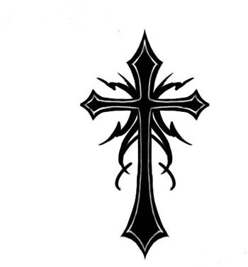 Black Cross Cross Tattoo Neck, Trible Tattoos, Crucifix Tattoo, Bats Tattoo Design, Cross Drawing, Badge Ideas, Harley Davidson Artwork, Graffiti Quotes, Free Tattoo Designs