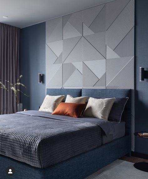 Bed Back Wall Design, Headboard Design Ideas, Bed Interior Design, Modern Bedroom Colors, Green Bedroom Decor, Bed Headboard Design, Bedroom Interior Design Luxury, Headboard Design, Modern Bedroom Interior