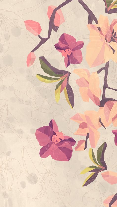 Abstract Orchid, Orchid Pattern, Paper Crane, Anime Scenery Wallpaper, Scenery Wallpaper, Painting Patterns, Anime Scenery, Abstract Pattern, Orchids