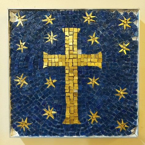 Byzantine Mosaics, Coptic Art, Tile Stained, Byzantine Mosaic, Greenville Nc, Roman Mosaic, Mosaic Crosses, Mosaic Tile Art, Glass Mosaic Art