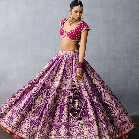 Raw silk lehenga wedding