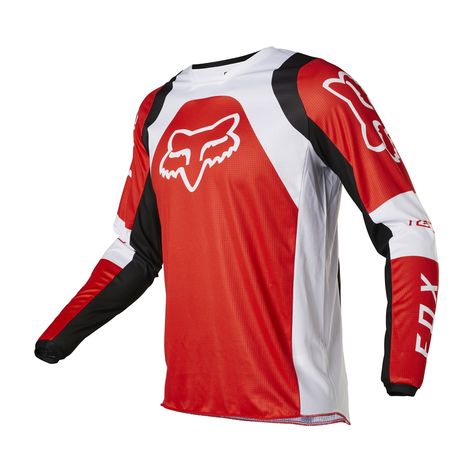 Fox Racing 180 Lux Mens Motocross Jersey - Flo Red  Fox Racing. Mx Jersey, Graphic Panels, Motocross Jersey, Fox Racing, Red Fox, Mens Outerwear, Collar And Cuff, Moisture Wicking Fabric, Outerwear Women