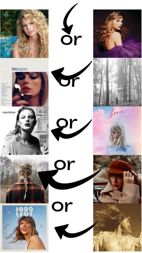 Sorry about the top one because I love them both ￼ Taylor Swift Albums, Taylor Swift Album, Creative Play, Taylor Swift, Swift, Cut Out, Energy