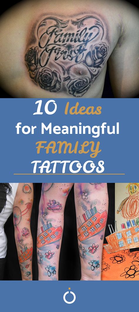 People often get tattoos about something which is important to them. There is little  in this world which means more than family. If you want to commemorate your favorite people in the world, these family tattoo ideas can at leas get you thinking. #family #tattoo #ideas #ink #kids Tattoos For Your Family, Tattoos That Represent Family For Men, Tattoos That Mean Family, Family Themed Tattoos, Family Tribute Tattoos, Tattoo Family Ideas Men, Family First Tattoo Designs, Tattoo Ideas For Men Family, Tattoo Ideas For Men Meaningful Family