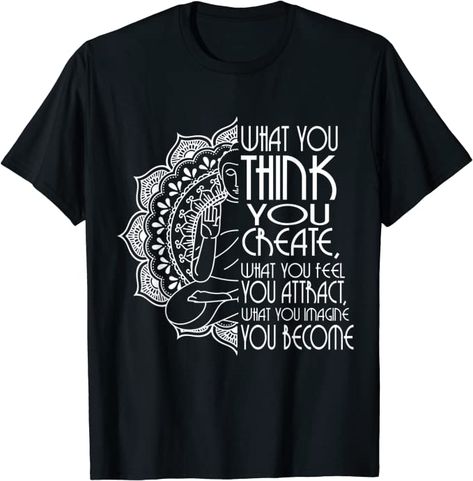 Amazon.com: Law Of Attraction Spiritual Buddha Meditation Gifts Men Yoga T-Shirt : Clothing, Shoes & Jewelry Meditation Clothing, Spiritual Buddha, Meditation Outfit, Men Yoga, Spiritual Clothing, Yoga Prints, Spiritual Shirts, Gifts Men, Buddha Meditation