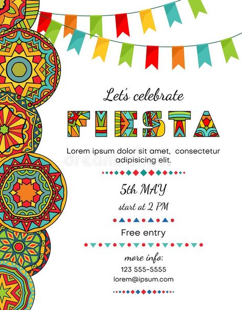 Lets celebrate fiesta announcing poster template with festive decorative element #Sponsored , #AD, #Sponsored, #fiesta, #Lets, #decorative, #announcing Mexican Style Party, Colorful Invitations, Christmas Graphics, Style Party, Decorative Elements, Mexican Style, Christmas Images, Lets Celebrate, Inspiration Art