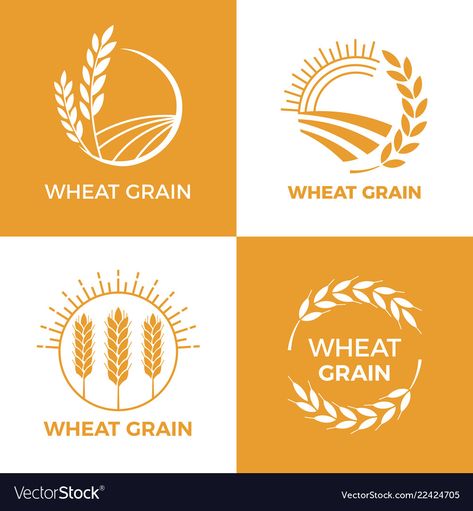 Cereal Logos, Wheat Logo, Farm Logo Design, Bread Bakery, Agriculture Logo, Bakery Food, Eid Crafts, Food Baking, Cool Pictures For Wallpaper