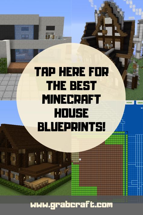 The best Minecraft house blueprints. From small survival houses to huge modern mansions, you’ll be amazed by what you could create in Minecraft. Let’s build together! Minecraft House Plans How To Build, Mc House Blueprints, Minecraft Houses Survival Blueprints, Minecraft Village Houses Blueprints, Really Cool Minecraft Houses, Minecraft Building Blueprints Layout, Blueprint Minecraft House, Big Minecraft Houses Blueprints, Minecraft Houses Building Ideas