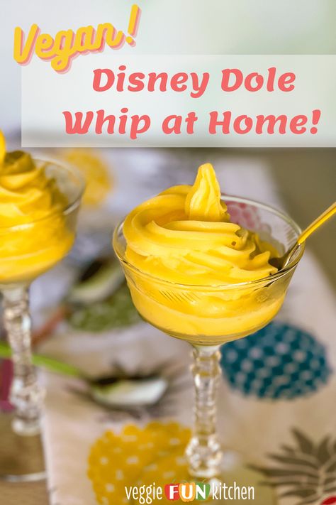 Real vegan Dole Whip made at home in the Ninja Creami using Dole Pineapple frozen dessert mix. This pineapple frozen soft-serve tastes just like the Dole Whip you get at the Disney parks but you can make it at home! Vegan Ninja Creami Recipes, Frozen Pineapple Dessert, Vegan Ninja Creami, Pineapple Dole Whip Recipe, Pineapple Dole Whip, Dessert Mix, Pineapple Soft Serve, Dole Whip Recipe, Ninja Ice Cream