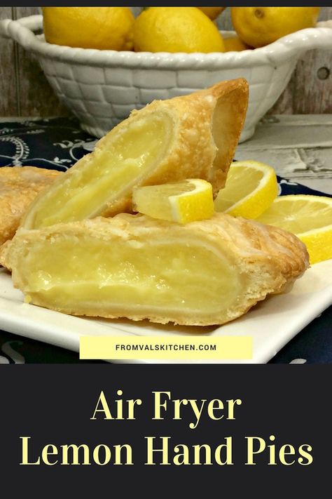 Lemon Hand Pies, Fried Hand Pies, Hand Pie Recipes, Hand Pie, Air Fried Food, Air Fryer Oven Recipes, Yum Recipes, Air Fry Recipes, Air Fryer Dinner Recipes