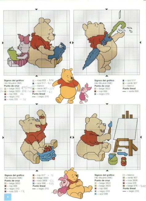 Pooh Cross Stitch Pattern, Winnie The Pooh Cross Stitch, Pooh Cross Stitch, Cross Stitch Alphabet Patterns, Cross Stitch Fairy, Stitch Character, Disney Cross Stitch Patterns, Cross Stitch Boards, Cross Stitch For Kids