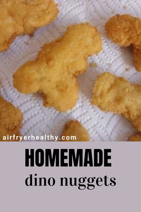 Dino Nuggets Recipe, Dino Nugget Recipe, Diy Dino Nuggets, Dino Nuggies, Homemade Dino Nuggets, Dino Nuggets, Dino Chicken Nuggets, Dinosaur Chicken Nuggets, Healthy Munchies