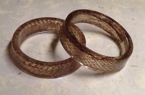 Real snake skin sheds in resin bracelets Diy Snake Skin Crafts, Snake Shed Jewelry, Snake Skin Crafts, Snake Shed Crafts, Snake Skin Jewelry, Reptile Jewelry, English Journal, Pretty Little Fawn, Resin Sheds