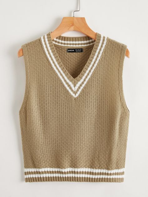 Pattern Sweater Outfit, Vest Ideas, Cable Knit Sweater Pattern, School Uniform Fashion, Sweater Vests, Mens Trendy Outfits, Mens Casual Dress Outfits, Sweater Vest Women, Crochet Vest