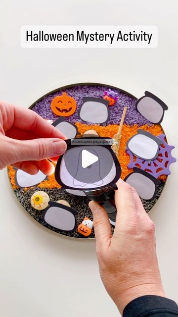 Kelly on Instagram: "♡ Halloween Mystery ♡ ♡ Halloween Mysterie ♡  •  Get our FREE printable: link in bio!   This activity was the biggest hit, they wanted to try it over and over again! 🤩  How to: ♥ download our printable  ♥ print the empty cauldrons x 2 ♥ print the cauldrons with drawings x 1 ♥ glue each page on top of the other ♥ cut out the cauldron shapes ♥ use a flashlight to see what’s ‘inside’ the cauldron ♥ optional: hide the cauldrons inside your home and let your little ones go on a Halloween Mystery hunt!   🇳🇱 Hoe maken: ♥ download onze pdf  ♥ print de lege heksenketels x 2 ♥ print de helsenketels met tekeningen x 1 ♥ kleef elke pagina over de andere pagina ♥ knip de heksenketels uit ♥ gebruik een zaklamp om te kijken wat er in de heksenketels ‘verstopt’ zit ♥ optioneel: ver Halloween Mystery, The Cauldron, Halloween Preschool, Preschool Age, The Big Hit, Speech Therapy, Flashlight, Go On, Free Printables