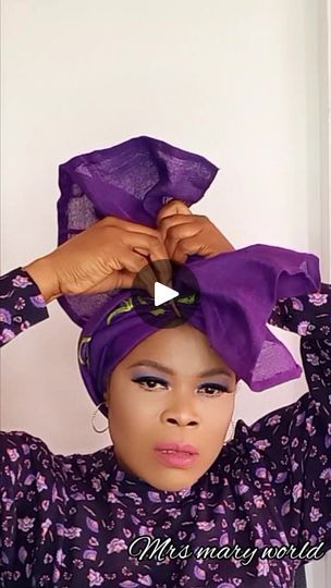 How To Tie Gele Step By Step, African Hair Wrap, Ankara Skirt And Blouse, Hair Scarf Styles, Ankara Skirt, Naija Fashion, African Hair, Hair Scarf, Skirt And Blouse