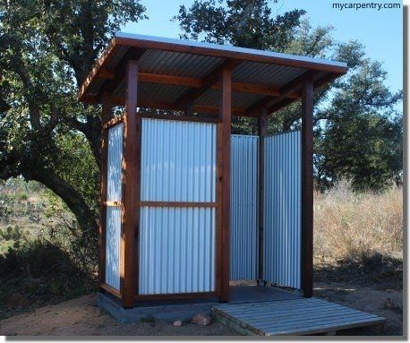 Outdoor Bathroom Ideas Backyards, Outdoor Bathroom Ideas, Outdoor Toilet And Shower, Diy Outdoor Shower Ideas, Outdoor Shower Fixtures, Portable Outdoor Shower, Outdoor Shower Enclosure, Outdoor Shower Diy, Outdoor Bathroom Design