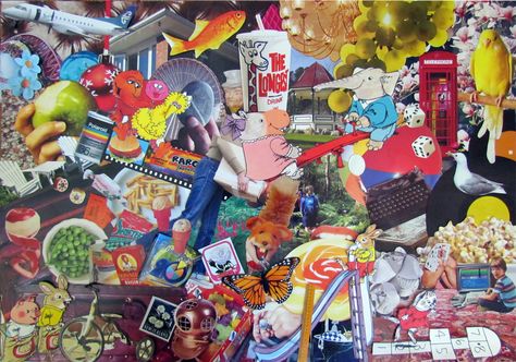 Collage of childhood memories made for my sister. Kare Grayson MFA. Nostalgia Painting, Collage Memories, Memory Collage, Memories Ideas, Memories Art, Childhood Memories Art, Ib Art, Drawings Ideas, Childhood Nostalgia