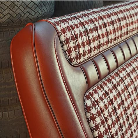 Reupholstered Car Interior, Custom Car Interior Upholstery, Vw Bug Interior, Car Interior Upholstery, Vw Super Beetle, Auto Upholstery, Bmw Interior, Vw Mk1, Automotive Upholstery