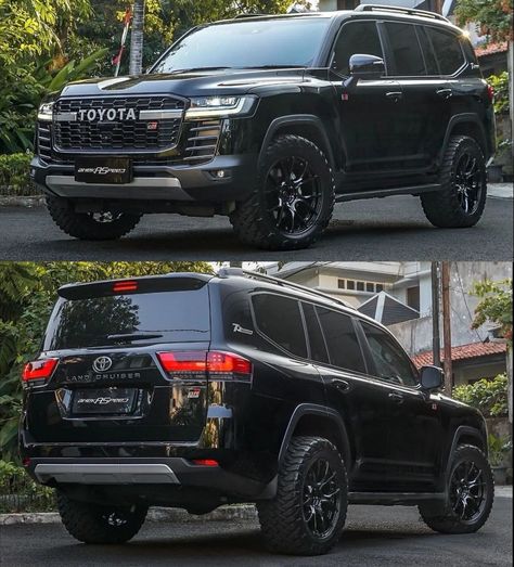 Fortuner Toyota Modified Black, Toyota Hilux Surf Modified, All Black Toyota 4runner, Toyota Alphard 2022, Toyota Sequioa, Dream Cars Lexus, Toyota Fortuner 2016, Toyota Lc, Luxury Helicopter