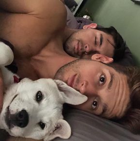 55.1k Likes, 615 Comments - Max Emerson (@maxisms) on Instagram: “Gang’s all here.” Max Emerson, Gay Aesthetic, Men Kissing, Gay Romance, Man And Dog, Two Men, Gay Love, Couples In Love, Man In Love