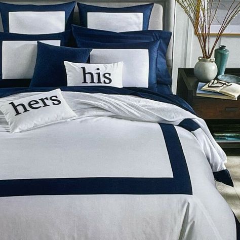 Charter Club Damask Designs Colorblock King Duvet Set Navy Blue 300 Thread Count Comfort Cover 78*80 Inches Two King Shams Cover 20*36 Inches King Bed Navy And White, King Duvet Set, Chic Bedroom, King Duvet, Charter Club, Bed Duvet Covers, Duvet Sets, Bedroom Makeover, Damask