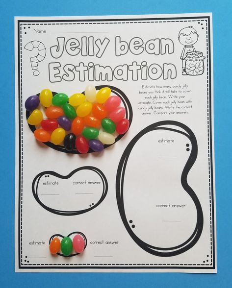 10 Jelly Bean Math Activities | Mrs. McGinnis' Little Zizzers Easter Kindergarten, April Activities, Easter School, Easter Math, Easter Preschool, Jelly Bean, Easter Activities, First Grade Math, 1st Grade Math