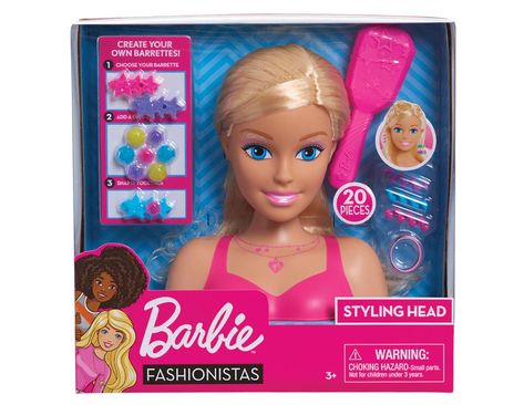 Sleek Top Bun, Barbie Styling Head, Pink Brush, Hair Twists, Barbie Doll Set, Cute Buns, Top Bun, Barbie Collector Dolls, Meghan Markle Style