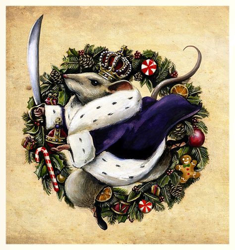 The Nutcracker's Mouse King Christmas stationary The Nutcracker And The Mouse King, Nutcracker Ballet Illustration, Nutcracker Mouse King, Mouse King Nutcracker, The Mouse King, Christmas Stationary, Rat King, Vintage Nutcrackers, Mouse King