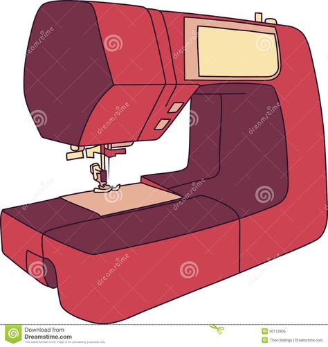 Symaskin Sewing Machine Cartoon, Sewing Machine Drawing, Machine Drawing, Electric Sewing Machine, Modern Drawing, Machine Sewing, Cartoon Drawing, Cartoon Drawings, Sewing Machine